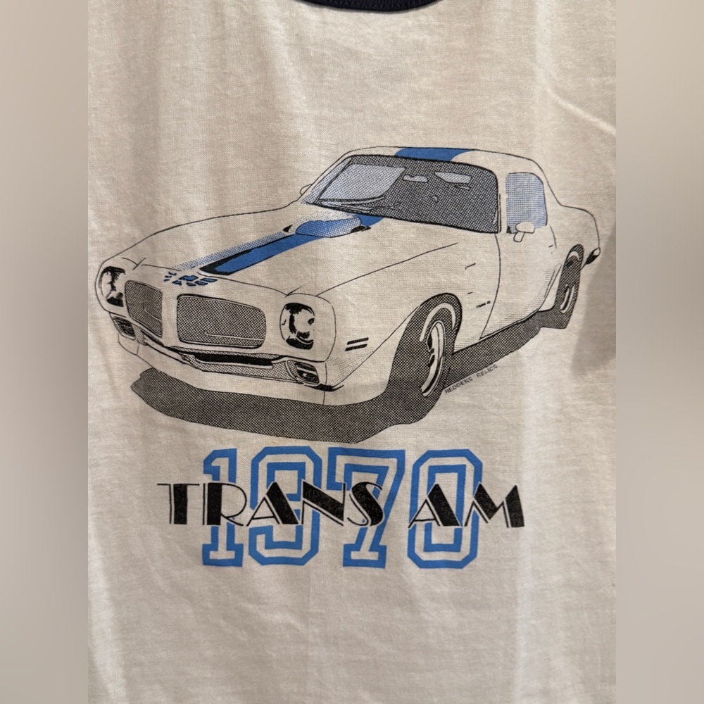 vintage 1970s Pontiac Firebird Trans Am ringer t-shirt - Picture 3 of 5